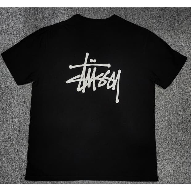 STUSSY 스투시 베이직 뒷 빅로고 반팔티 XL