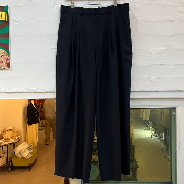 Cos 코스 와이드 핀턱 울 슬랙스 42