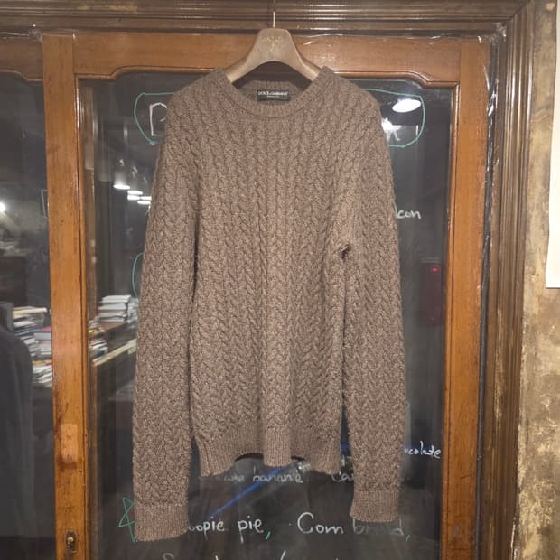 돌체앤가바나 케이블니트 