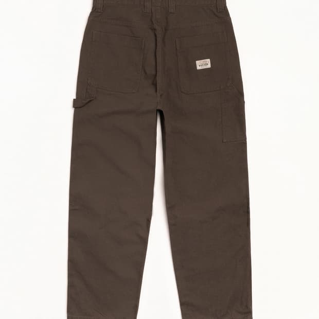 STUSSY WORKWEAR CARPENTER PANTS BROWN