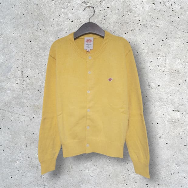 단톤 크루넥 니트 가디건 개나리 (95/M)