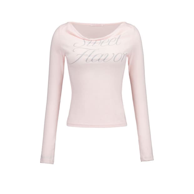 포어링 SWEET FLAVOR DRAPED TEE