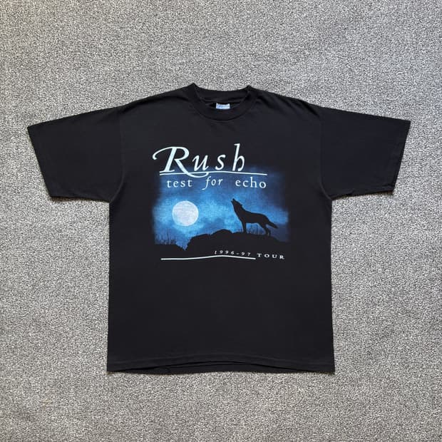 90s 빈티지 rush test for echo 밴드 티셔츠 XL