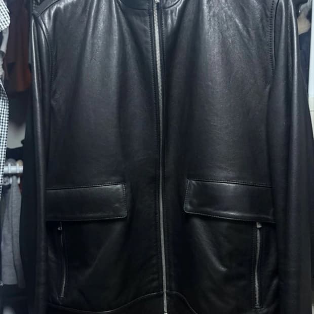 질스튜어트뉴욕 레더 재킷 110