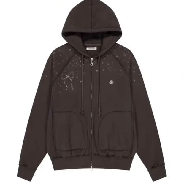 코이세이오 트윙클 후드집업 브라운