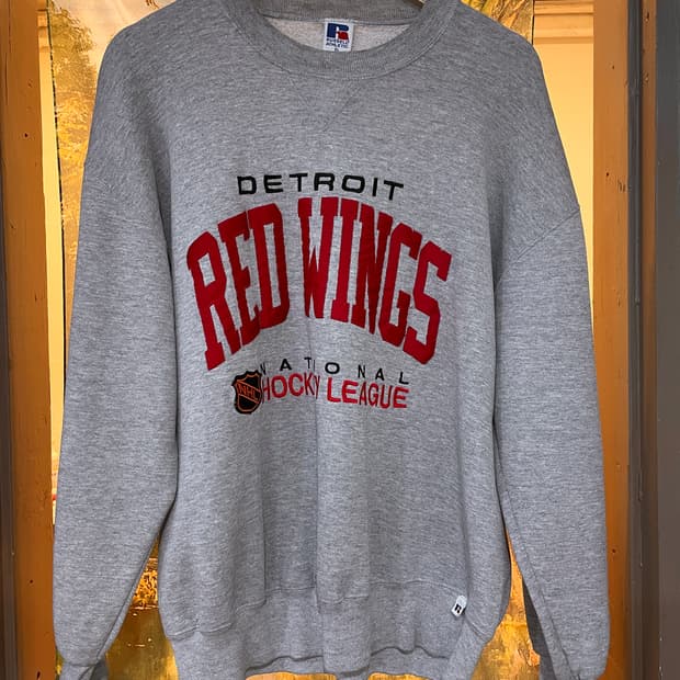 90‘s U.S.A. RED WINGS NHL 스웻셔츠