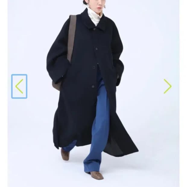 에토스 레글런 울코트 블랙 ETHOS RAGLAN WOOL COAT