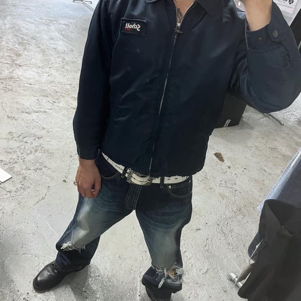 90s Schott tanker bomber jacket