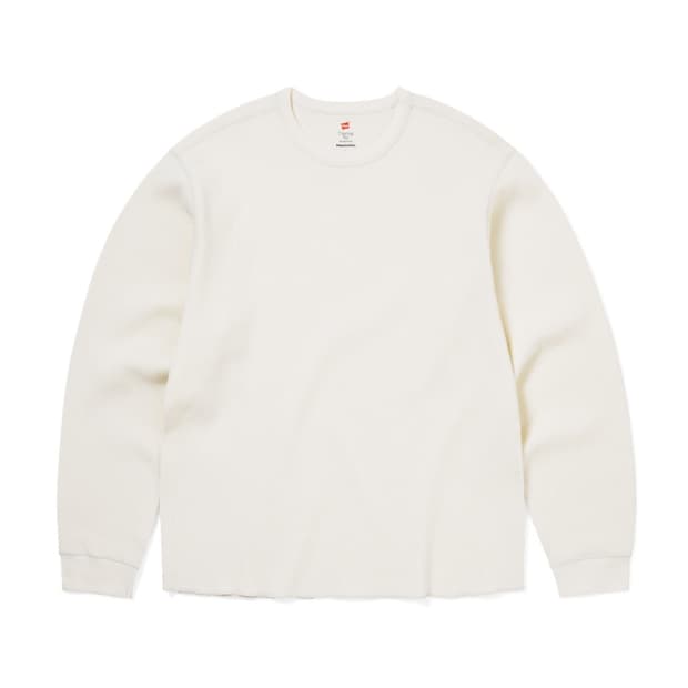 [M] HANES 헤인즈 X 디스이즈네버댓 써멀 롱 슬리브 크루넥