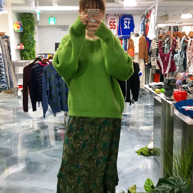 초록잔디 니트 스웨터