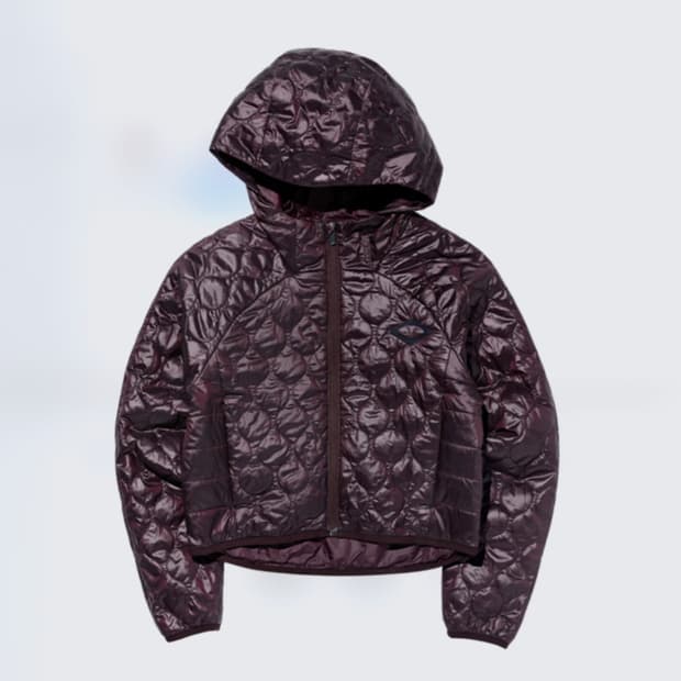 미스치프 경량패딩 롬버스 퀼티드 자켓 퍼플