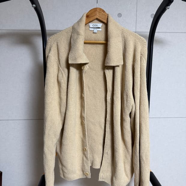 코스 부클레 가디건 베이지 L