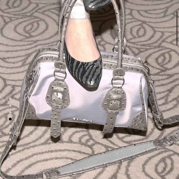 Boil tale 엘로디 백 (SILVER GREY)