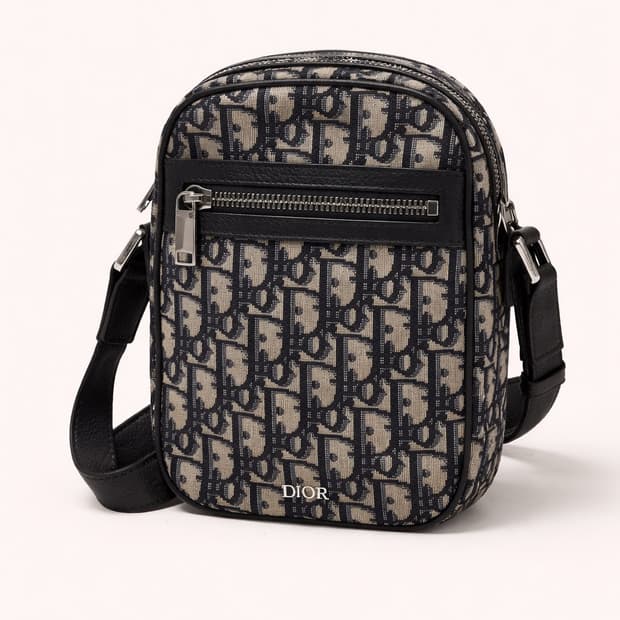 [S급] 디올 메신저 파우치백 오블리크 자카드 판매합니다!!!