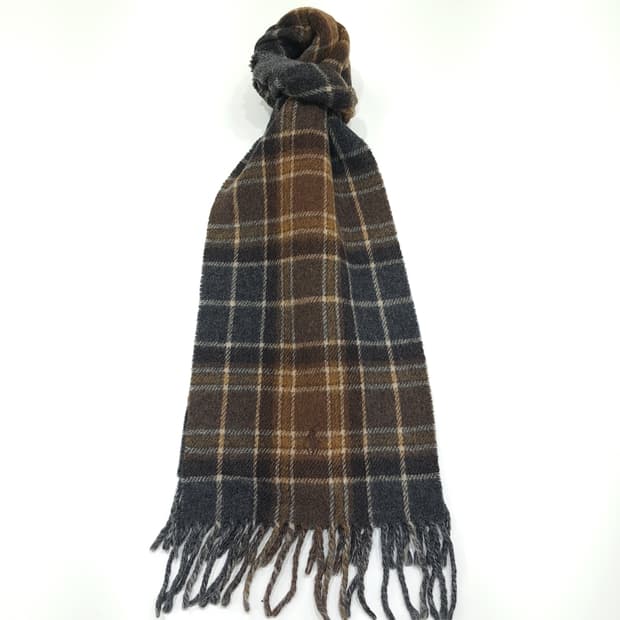 MX372 [Made in Italy] 폴로 헤링본 위브 브라운 타탄 