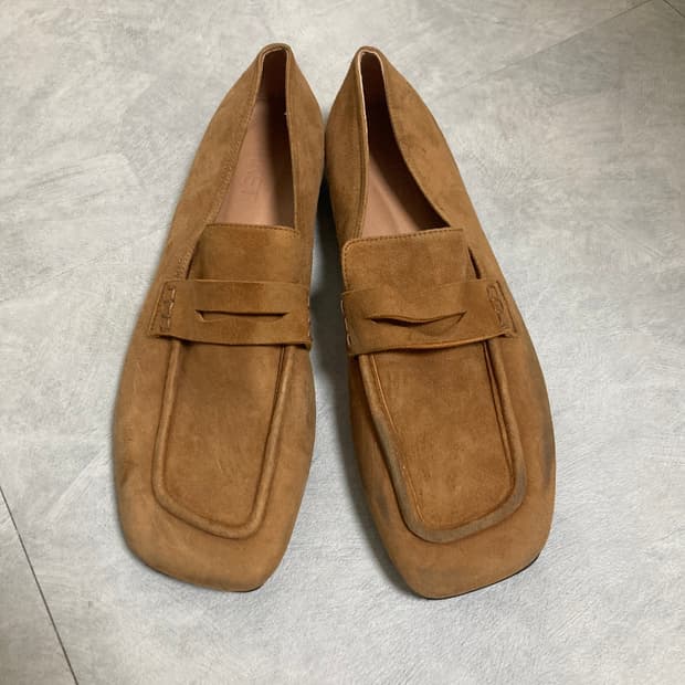 아르켓 페니로퍼 스웨이드 카멜 브라운