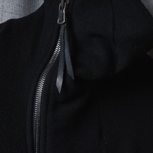 Leon emanuel blanck 버진울 하이넥 롱 코트