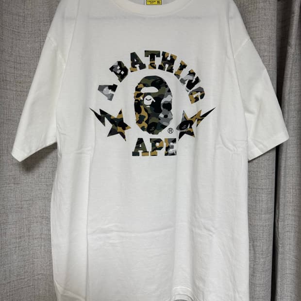 BAPE 1st Camo Crazy Sta College T-Shirt