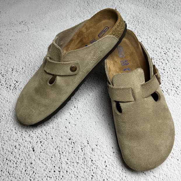 Birkenstock Boston Suede Soft Footbed