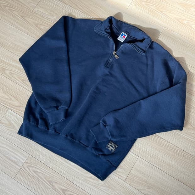 90s usa 러셀 애슬레틱 하프 집업 