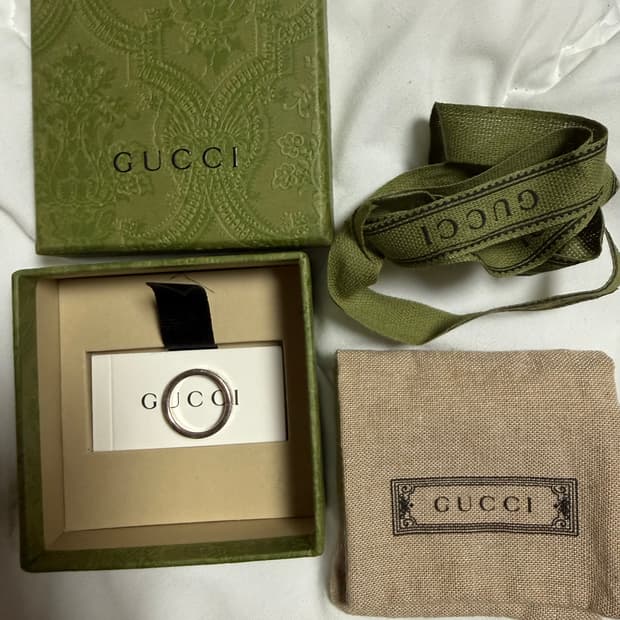 구찌 시그니쳐 GG 링 925 스털링 실버