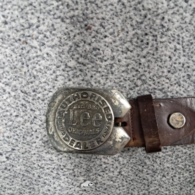 Lee빈티지가죽벨트 