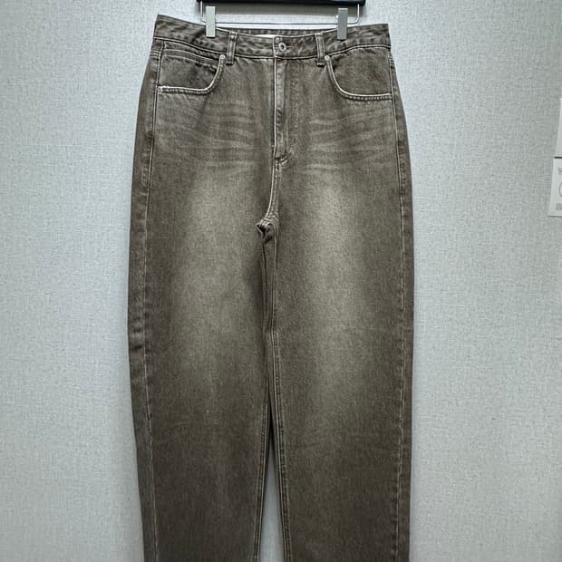 인사일런스 KIPAS 세미와이드 데님 팬츠 VINTAGE KHAKI