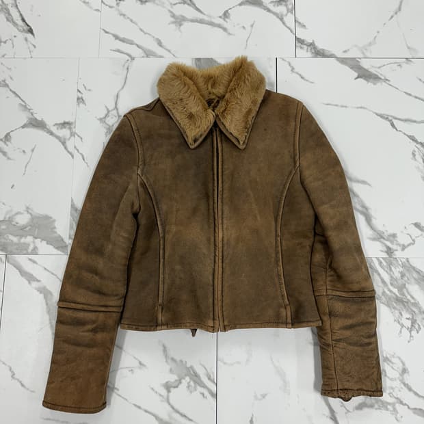 빈티지 양가죽 무스탕 자켓