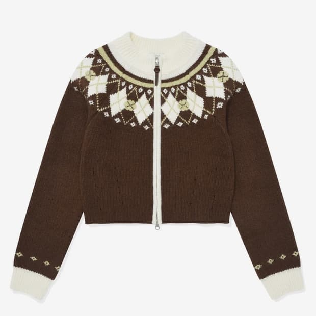 커버낫 노르딕 집업 니트 가디건