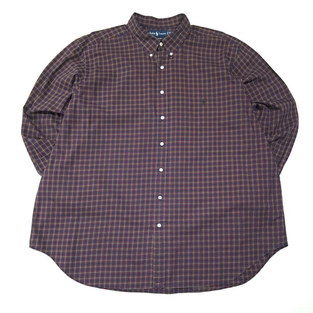 CL705 3XB 폴로 90s 모던 블랙워치 셔츠 남방