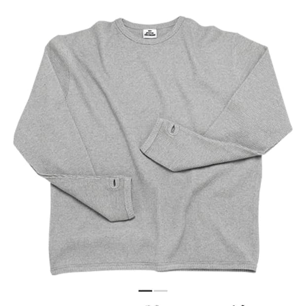 mjd 와플 핑거홀 롱슬리브