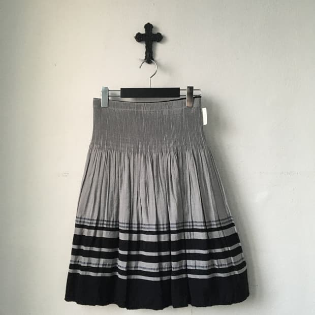Reversible pleats skirt