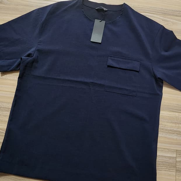 앤드지반팔티셔츠네이비105