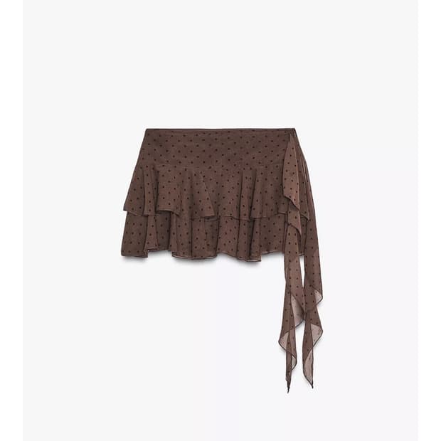 자라 러플 스커트 팬츠