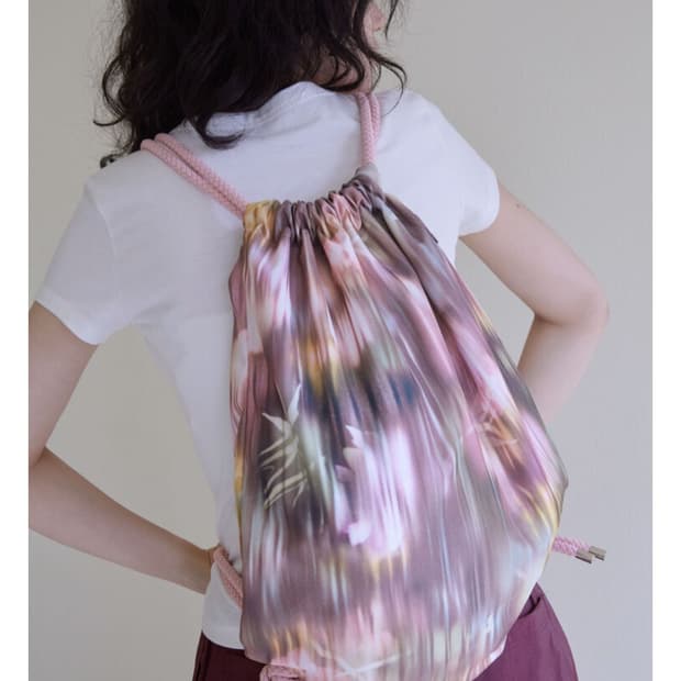 Rysm 리즘  Eco flower string bag - brown