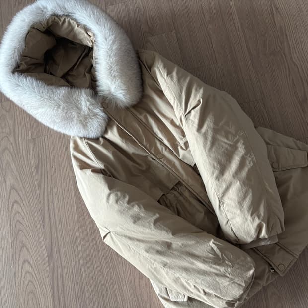 새상품급 지컷 사가퍼 날개 스트링 야상형 패딩 55(66가능)