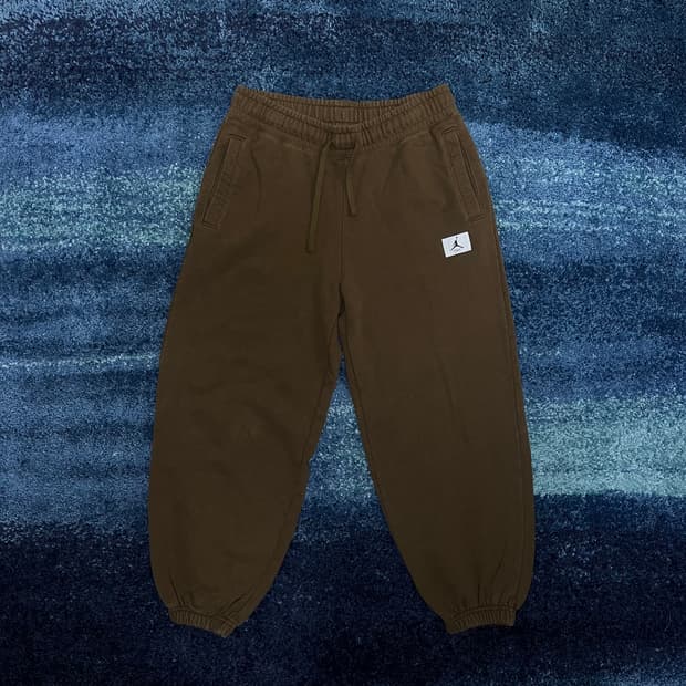 스캇맛 점프맨 조던 기모 스웨트팬츠 카키브라운 여(M)