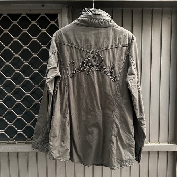 Vintage high neck buttoned jacket