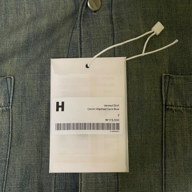 [2] 해칭룸 Vented Shirt Denim 데님 반팔셔츠