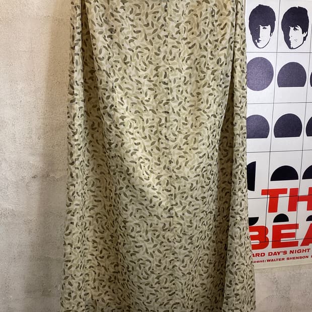 Japan vintage 플라워패턴 롱 스커트 26inch