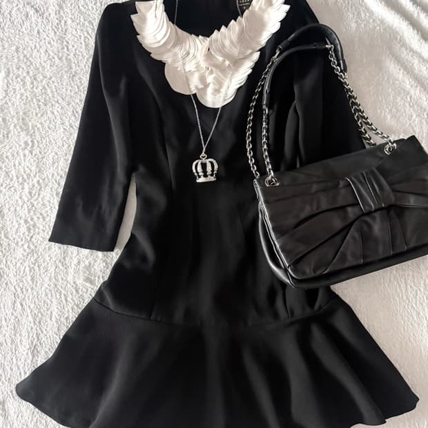 프릴 원피스 빈티지 y2k 고스로리 로맨틱고딕 공겜여주 스나계 히메갸루