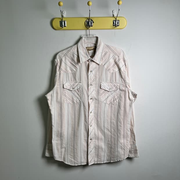 Wrangler 랭글러 스트라이프 웨스턴 셔츠