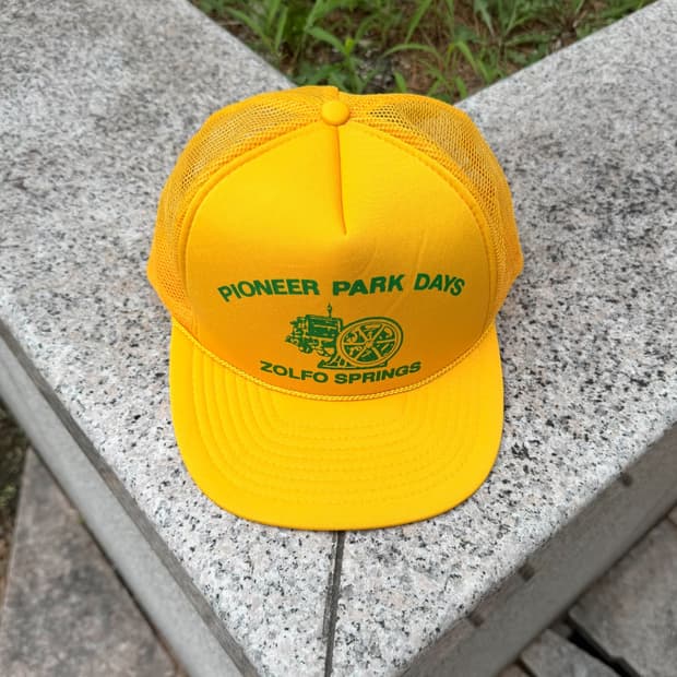 Vtg 빈티지 매쉬 트러커 캡 (Yellow)