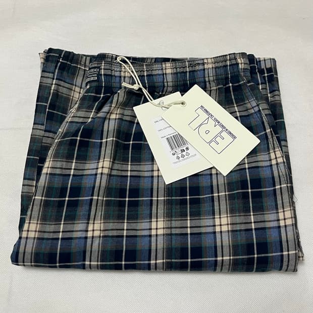 [L]이알엘 ERL 25fw BLUE PLAID 체크 팬츠