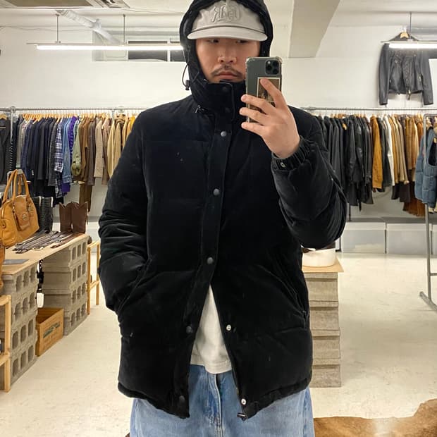 UNITED ARROWS velvet down padding 벨벳 패딩