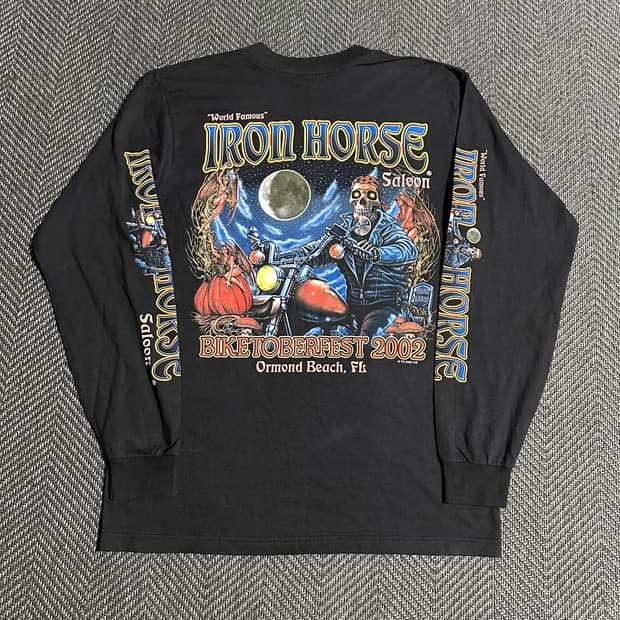 00s JENSEN IRON HORSE 프린팅 롱슬리브