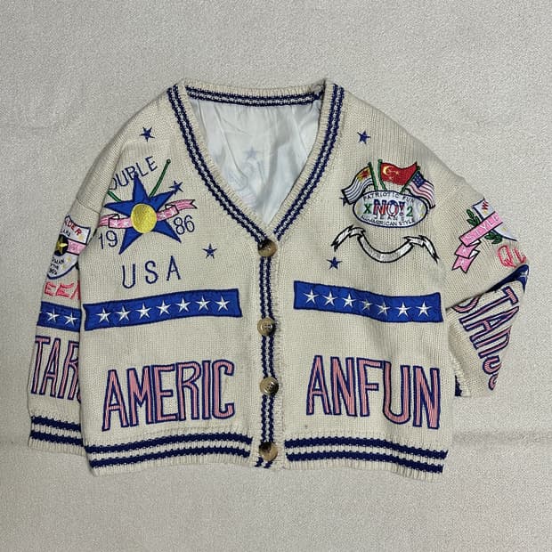 빈티지 아메리칸 니트 가디건