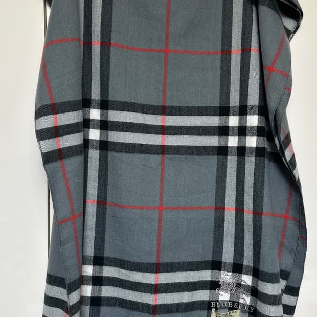 버버리 그레이 체크 캐시미어숄&머플러 남여공용