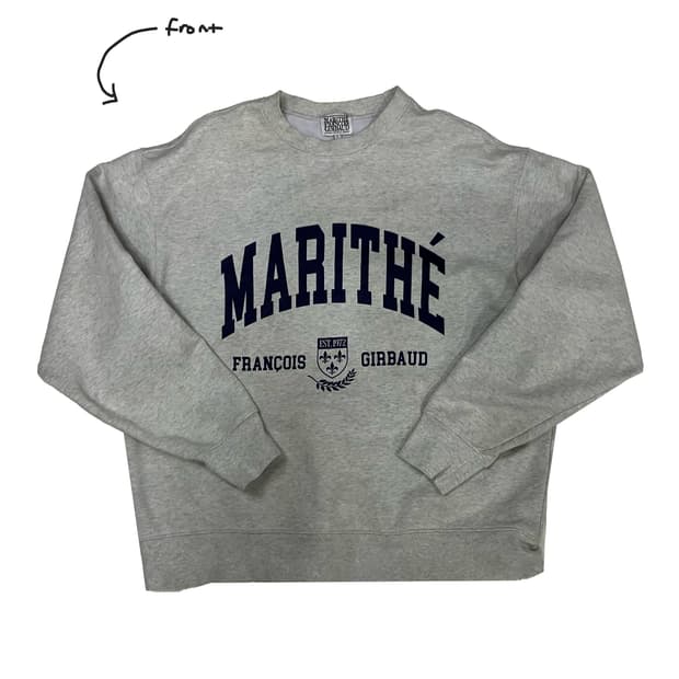 마리떼 프랑소와 저버 로고 맨투맨 L