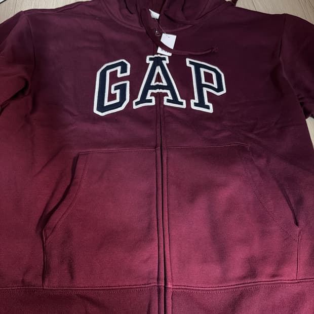 GAP 갭 여성 후드집업 버건디 사쿠야 후드집업